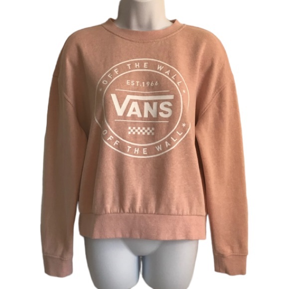 VANS Off the Wall Brand pink cotton/poly blend crewneck sweatshirt size S in EUC - Picture 4 of 16